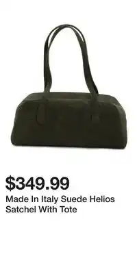 TJ Maxx Made In Italy Suede Helios Satchel With Tote offer