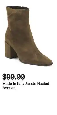 TJ Maxx Made In Italy Suede Heeled Booties offer