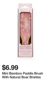 TJ Maxx Mini Bamboo Paddle Brush With Natural Boar Bristles offer