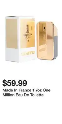 TJ Maxx Made In France 1.7oz One Million Eau De Toilette offer