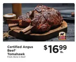 ShopRite Certified Angus Beef Tomahawk offer