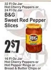 B&G Sweet Red Pepper Slices
