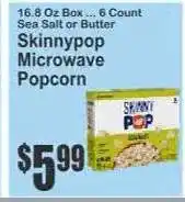 Key Food SkinnyPop Microwave Popcorn offer