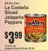 Key Food La Costeña Sliced Jalapeño Peppers offer