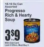 Key Food Progresso Rich & Hearty Soup offer