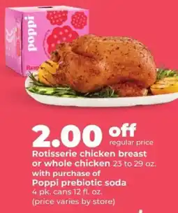 Hy-Vee Poppi prebiotic soda offer