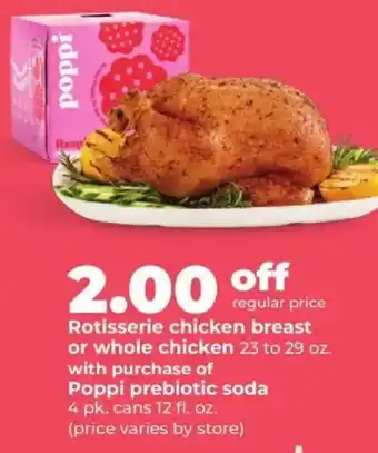 Hy-Vee Poppi prebiotic soda offer