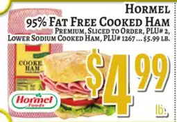 Trade Fair Supermarket HORMEL 95% FAT FREE COOKED HAM offer