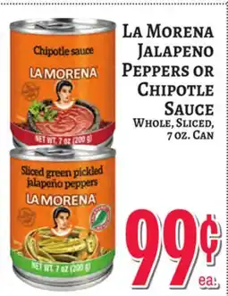 Trade Fair Supermarket La Morena Jalapeño Peppers OR Chipotle Sauce offer