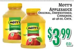 Trade Fair Supermarket MOTT'S APPLESAUCE offer