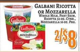 Trade Fair Supermarket Galbani Ricotta OR Mozzarella offer