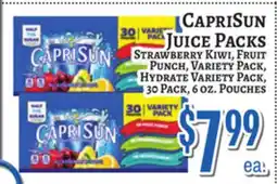 Trade Fair Supermarket CAPRI SUN JUICE PACKS offer