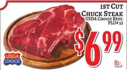 Trade Fair Supermarket 1ST CUT CHUCK STEAK offer
