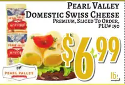 Trade Fair Supermarket PEARL VALLEY DOMESTIC SWISS CHEESE offer