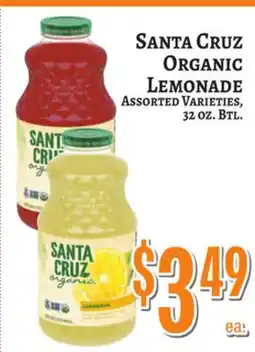 Trade Fair Supermarket Santa Cruz Organic Lemonade offer