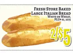 Trade Fair Supermarket FRESH STORE BAKED LARGE ITALIAN BREAD offer