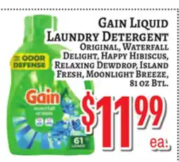 Trade Fair Supermarket GAIN LIQUID LAUNDRY DETERGENT offer