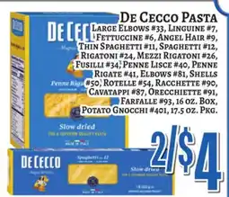 Trade Fair Supermarket DE CECCO PASTA offer