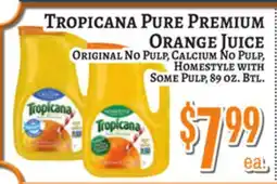 Trade Fair Supermarket TROPICANA PURE PREMIUM Orange Juice offer