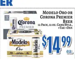 Trade Fair Supermarket Modelo Oro OR Corona Premier Beer offer