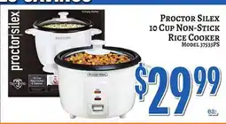Trade Fair Supermarket PROCTOR SILEX 10 CUP NON-STICK RICE COOKER offer