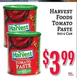 Trade Fair Supermarket Harvest Foods Tomato Paste offer