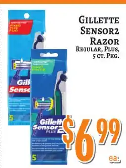Trade Fair Supermarket Gillette Sensor2 Razor offer