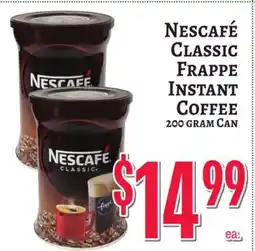Trade Fair Supermarket NESCAFÉ CLASSIC FRAPPE INSTANT COFFEE offer