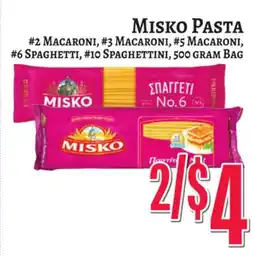 Trade Fair Supermarket Misko Pasta offer