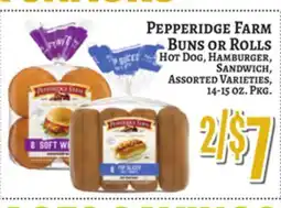 Trade Fair Supermarket PEPPERIDGE FARM BUNS OR ROLLS offer