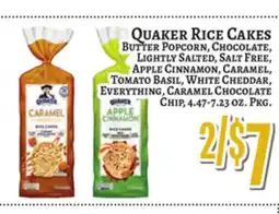 Trade Fair Supermarket QUAKER RICE CAKES offer