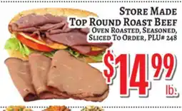 Trade Fair Supermarket STORE MADE TOP ROUND ROAST BEEF offer