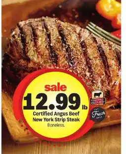 Meijer Certified Angus Beef New York Strip Steak offer
