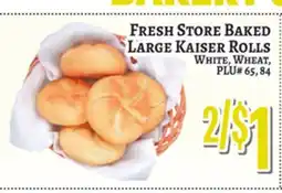 Trade Fair Supermarket FRESH STORE BAKED LARGE KAISER ROLLS offer