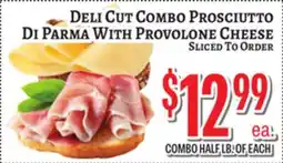 Trade Fair Supermarket DELI CUT COMBO PROSCIUTTO DI PARMA WITH PROVOLONE CHEESE offer