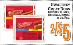 Trade Fair Supermarket GWALTNEY GREAT DOGS CHICKEN & PORK offer