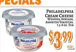 Trade Fair Supermarket PHILADELPHIA CREAM CHEESE offer