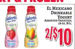 Trade Fair Supermarket EL MEXICANO DRINKABLE YOGURT offer