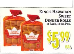 Trade Fair Supermarket King's Hawaiian Sweet Dinner Rolls offer