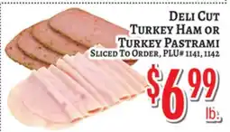 Trade Fair Supermarket DELI CUT TURKEY HAM OR TURKEY PASTRAMI offer
