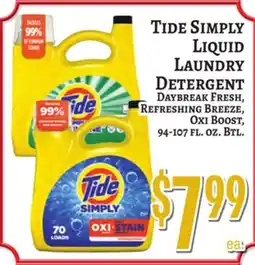 Trade Fair Supermarket Tide Simply Liquid Laundry Detergent offer