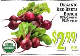Trade Fair Supermarket ORGANIC Red Beets BUNCH offer