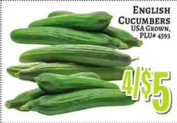 Trade Fair Supermarket ENGLISH CUCUMBERS offer
