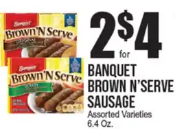 Extra Supermarket BANQUET BROWN N'SERVE SAUSAGE offer