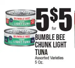 Extra Supermarket BUMBLE BEE CHUNK LIGHT TUNA offer