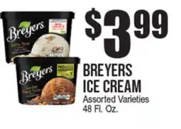 Extra Supermarket BREYERS ICE CREAM offer
