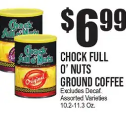 Extra Supermarket CHOCK FULL O' NUTS GROUND COFFEE offer