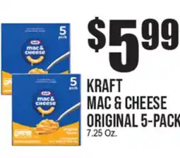 Extra Supermarket KRAFT MAC & CHEESE ORIGINAL 5-PACK offer