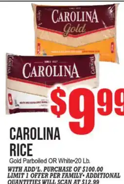 Extra Supermarket CAROLINA RICE offer
