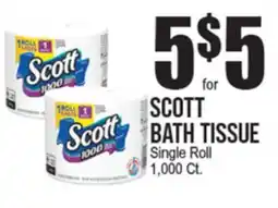 Extra Supermarket SCOTT BATH TISSUE offer